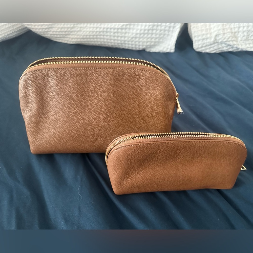 Italian Leather Pouch Travel Set
